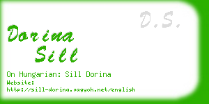 dorina sill business card